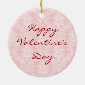 Valentine Rose Bluetick Keramik Ornament (Hinten)