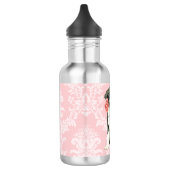 Valentine Rose Border Collie Edelstahlflasche (Links)