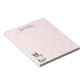 Valentine Rose Boston Terrier Notizblock (angewinkelt)
