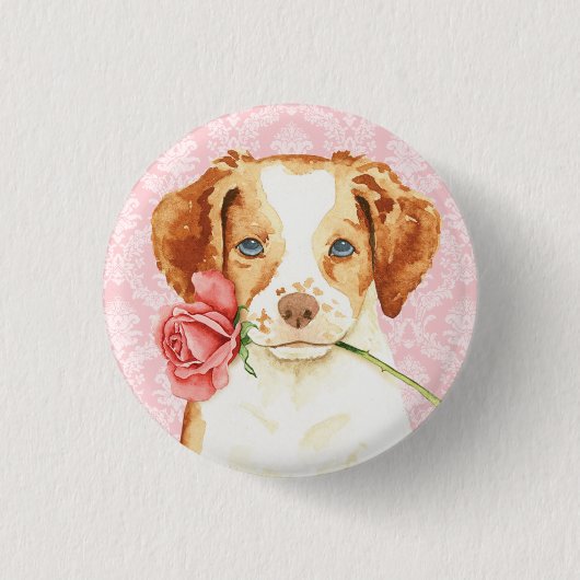 Valentine Rose Brittany Button (Vorderseite)