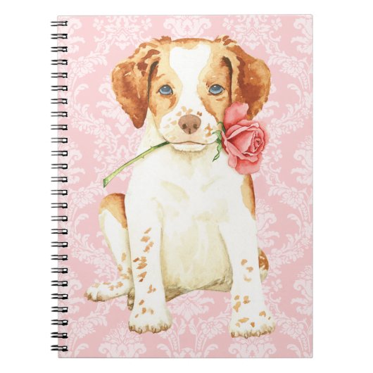 Valentine Rose Brittany Notizblock (Vorderseite)