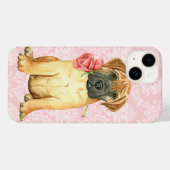 Valentine Rose Bullmastiff Case-Mate iPhone Fall Hülle (Rückseite (Horizontal))
