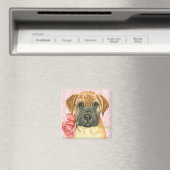 Valentine Rose Bullmastiff Magnet (In Situ (Geschirrspüler))