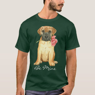 Valentine Rose Bullmastiff T - Shirt