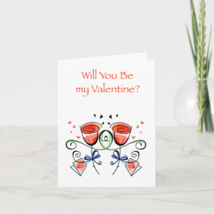 Valentine Rose Card Feiertagskarte