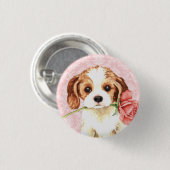 Valentine Rose Cavalier Button (Vorne & Hinten)