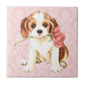 Valentine Rose Cavalier Fliese (Vorderseite)
