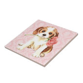 Valentine Rose Cavalier Fliese (Seite)