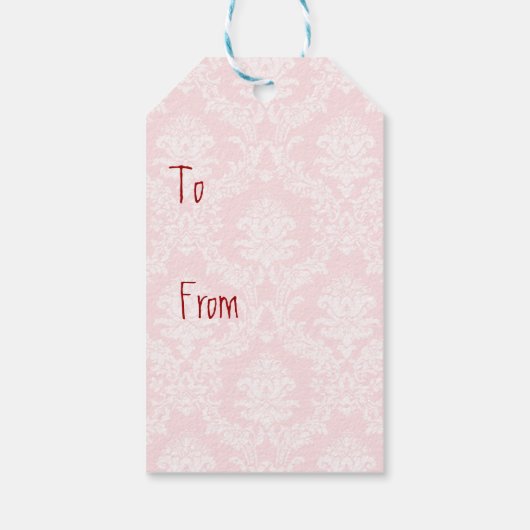 Valentine Rose Cavalier Geschenkanhänger (Rückseite)