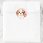 Valentine Rose Cavalier Runder Aufkleber (Tasche)
