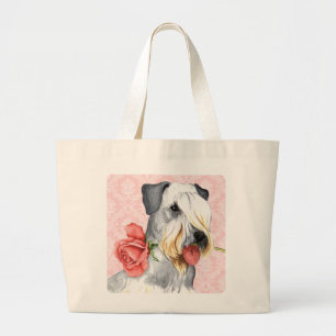 Valentine Rose Cesky Terrier Jumbo Stoffbeutel