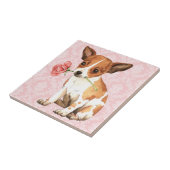 Valentine Rose Chihuahua Fliese (Seite)