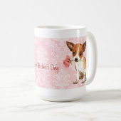 Valentine Rose Chihuahua Kaffeetasse (VorderseiteRechts)