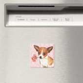 Valentine Rose Chihuahua Magnet (In Situ (Geschirrspüler))