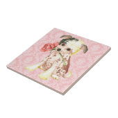 Valentine Rose Chinesisch Created Fliese (Seite)