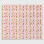 Valentine Rose Chow Geschenkpapier (Flach)