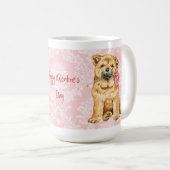 Valentine Rose Chow Kaffeetasse (VorderseiteRechts)