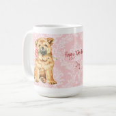 Valentine Rose Chow Kaffeetasse (Vorderseite Links)