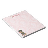 Valentine Rose Doberman Notizblock (angewinkelt)