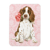 Valentine Rose Englisch Springer Magnet (Vertikal)