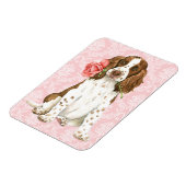 Valentine Rose Englisch Springer Magnet (Linke Seite)