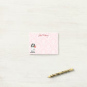 Valentine Rose English Cocker Spanel Post-it Klebezettel (Auf Schreibtisch)