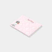 Valentine Rose English Cocker Spanel Post-it Klebezettel (angewinkelt)