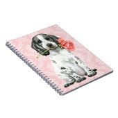 Valentine Rose English Cocker Spaniel Notebook Notizblock (Rechte Seite)