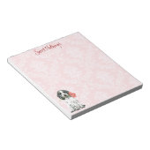 Valentine Rose English Cocker Spanish Notepad Notizblock (angewinkelt)