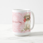 Valentine Rose English Setter Kaffeetasse (VorderseiteRechts)