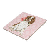 Valentine Rose English Springer Fliese (Seite)