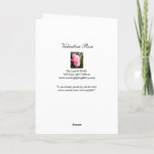 Valentine Rose Feiertagskarte (Rückseite)