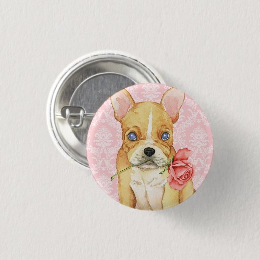 Valentine-Rose Frenchie Button (Vorne & Hinten)