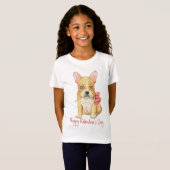 Valentine-Rose Frenchie T-Shirt (Vorne ganz)