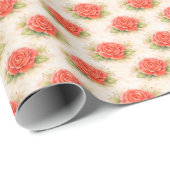 Valentine rose geschenkpapier (Rolleneckpunkt)
