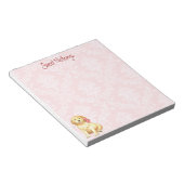 Valentine Rose Golden Notizblock (angewinkelt)