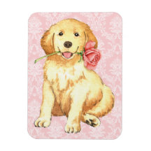 Valentine Rose Golden Retriever