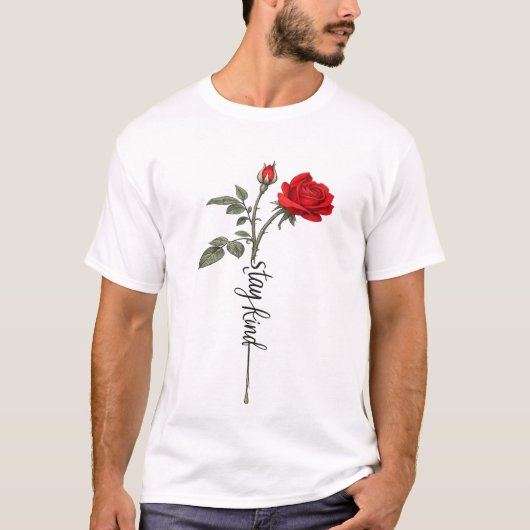 Valentine Rose Graphic Men’s T-Shirt (Vorderseite)
