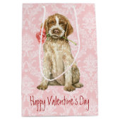 Valentine Rose Griffon Mittlere Geschenktüte (Vorderseite)