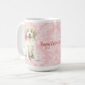 Valentine Rose Große Pyrenäen Kaffeetasse (Vorderseite Links)