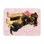Valentine Rose GSD Magnet (Horizontal)