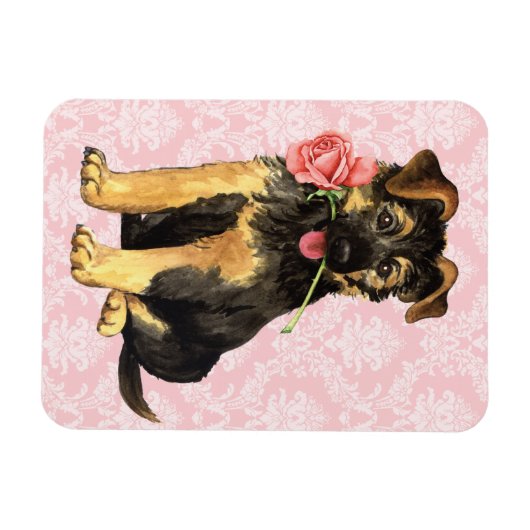 Valentine Rose GSD Magnet (Horizontal)