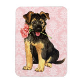 Valentine Rose GSD Magnet (Vertikal)