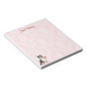Valentine Rose Husky Notizblock (angewinkelt)