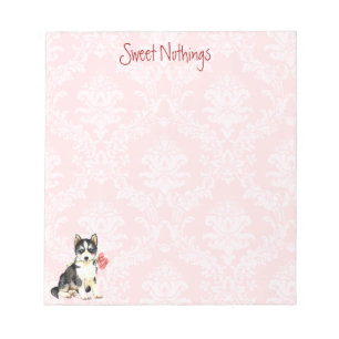 Valentine Rose Husky Notizblock