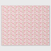 Valentine Rose Ibizan Hound Geschenkpapier (Flach)