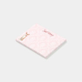 Valentine Rose Ibizan Hound Post-it Klebezettel (angewinkelt)