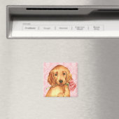 Valentine Rose Irish Setter Magnet (In Situ (Geschirrspüler))