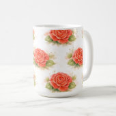 Valentine rose kaffeetasse (VorderseiteRechts)