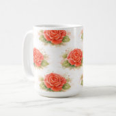 Valentine rose kaffeetasse (Vorderseite Links)